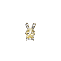 10pcs 3D Rabbit Nail Art Jewelry Alloy Rhinestone Rabbit Shape Nail Charms