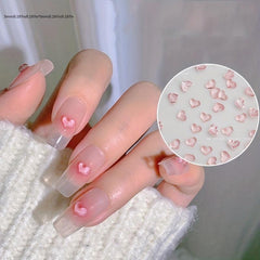 50pcs 3D Heart Nail Art Resin Jewelry for Nails