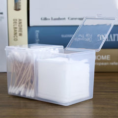 Cotton Pads Container Plastic Storage Box Holder Set