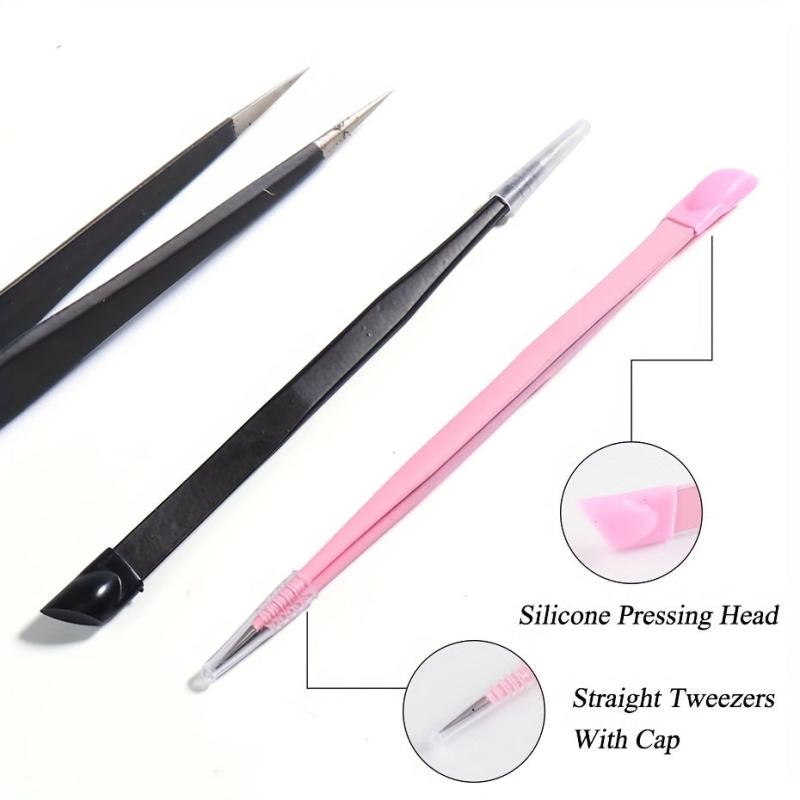 Precision Stainless Steel Nail Art Tweezers