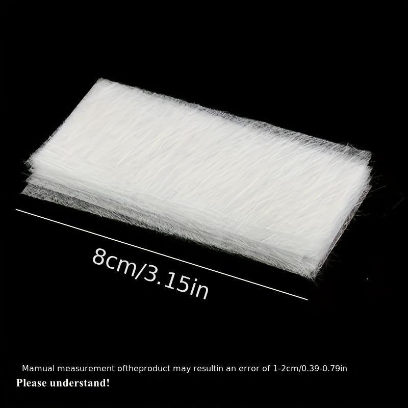 20 Pcs Natural Glass Fiber Sheet Set For Manicure Extensions