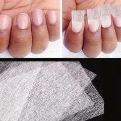 20 Pcs Natural Glass Fiber Sheet Set For Manicure Extensions