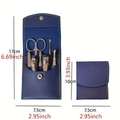 7-Pcs Nail Clippers Set Manicure Tool Portable for Indoor Travel Nail Care Kit