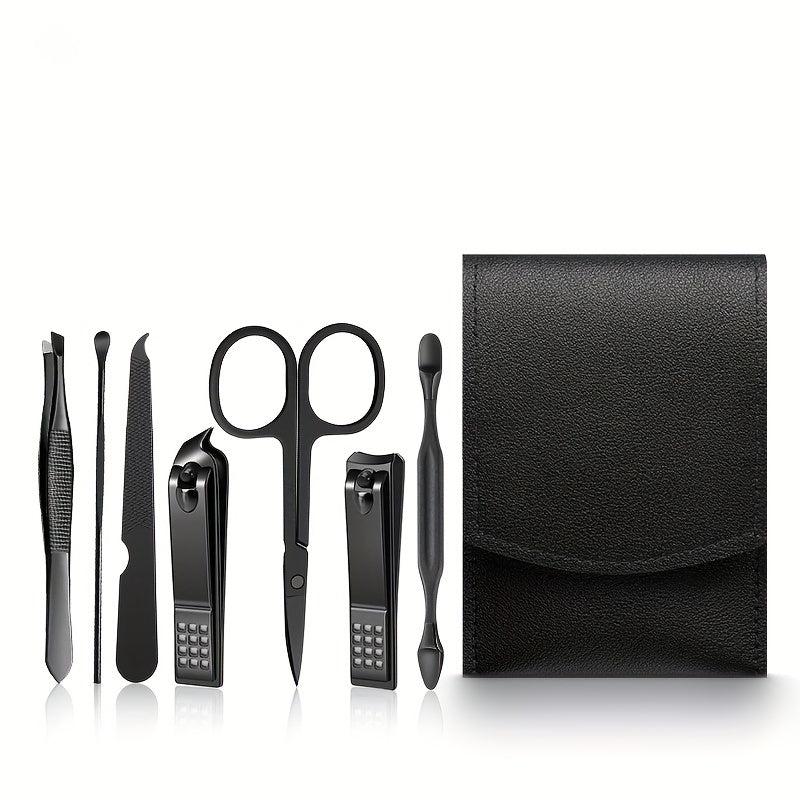 7-Pcs Nail Clippers Set Manicure Tool Portable for Indoor Travel Nail Care Kit