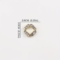 10pcs Nail Art Charms With Rhinestones 3D Nail Gem Accessories