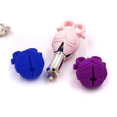 Silicone Nail Polish Bottle Display Stand Round Holder Ring Manicure Tool