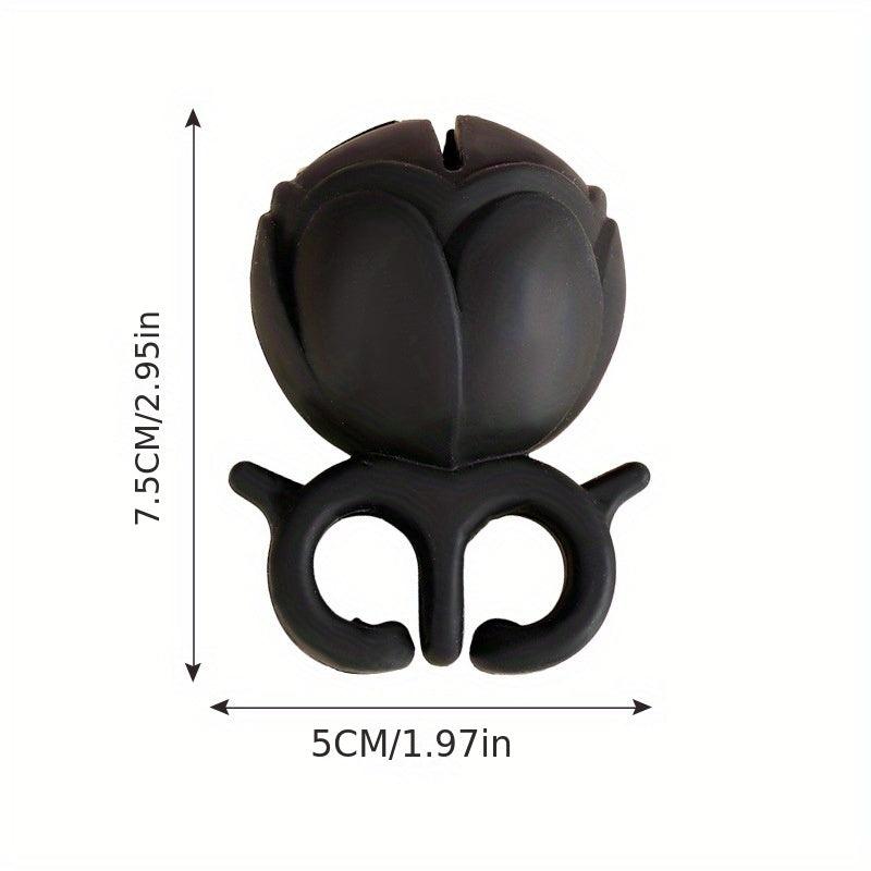 Silicone Nail Polish Bottle Display Stand Round Holder Ring Manicure Tool