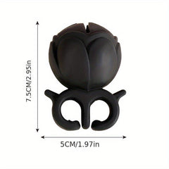 Silicone Nail Polish Bottle Display Stand Round Holder Ring Manicure Tool