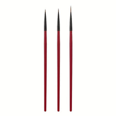 3pcs French Stripe Nail Art Brush Set Flower Manicure DIY Pen