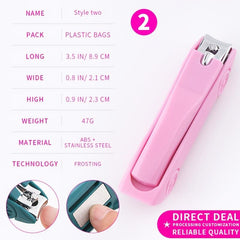 Stainless Steel Car Shape Nail Clipper with Storage