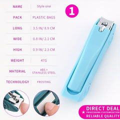Stainless Steel Car Shape Nail Clipper with Storage