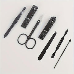7Pcs Nail Clippers Sets Stainless Steel Pedicure Kit with Storage Box