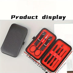 7Pcs Nail Clippers Sets Stainless Steel Pedicure Kit with Storage Box