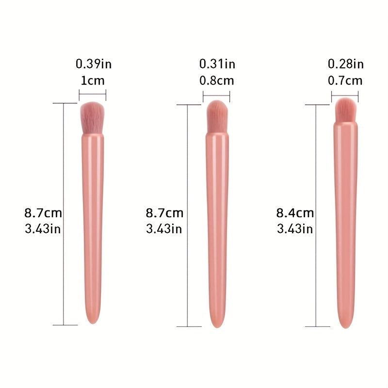 5 Pack Portable Mini Makeup Brush Set With Mirror And Case