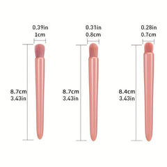 5 Pack Portable Mini Makeup Brush Set With Mirror And Case