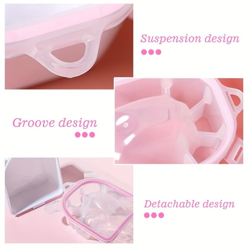 Nail Soaking Bowl for Gel Polish Removal Manicure with Brush and Cuticle Pusher