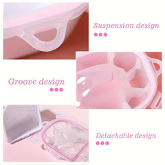 Nail Soaking Bowl for Gel Polish Removal Manicure with Brush and Cuticle Pusher
