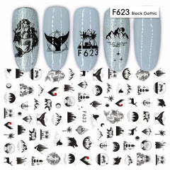 French Tip Nail Art Stickers Self Adhesive Nail Decals for Easy Manicure
