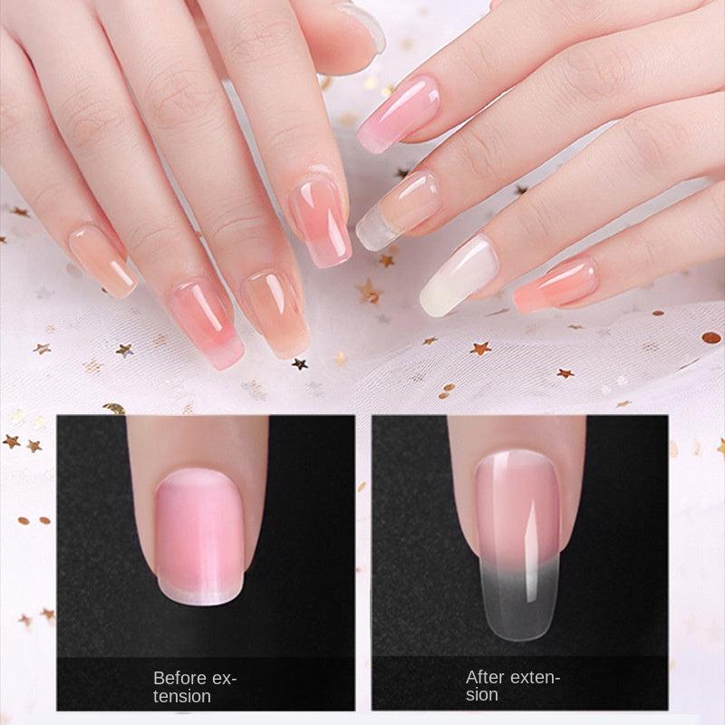 Acrylic Nail Extension Kit Full Coverage Press On French Nail Tips