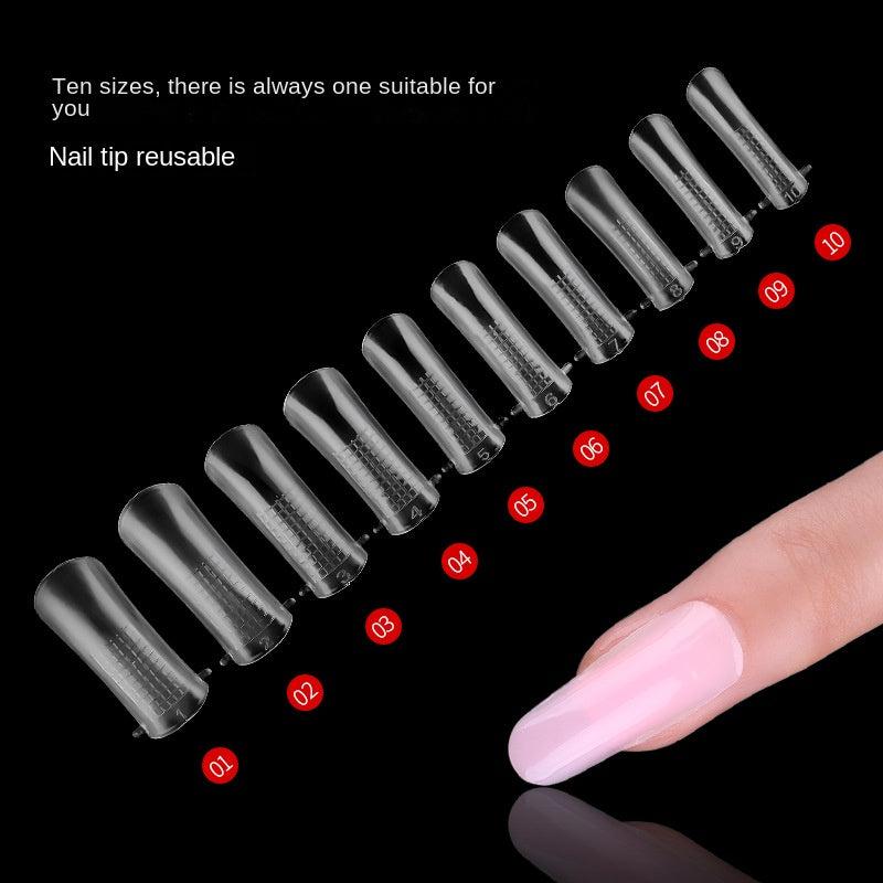 Acrylic Nail Extension Kit Full Coverage Press On French Nail Tips
