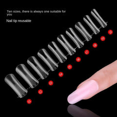 Acrylic Nail Extension Kit Full Coverage Press On French Nail Tips