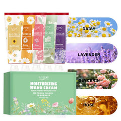 5pc Floral Hand Cream Gift Set - Deeply Moisturizing & Nourishing for Dry Hands