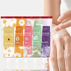 5pc Floral Hand Cream Gift Set - Deeply Moisturizing & Nourishing for Dry Hands