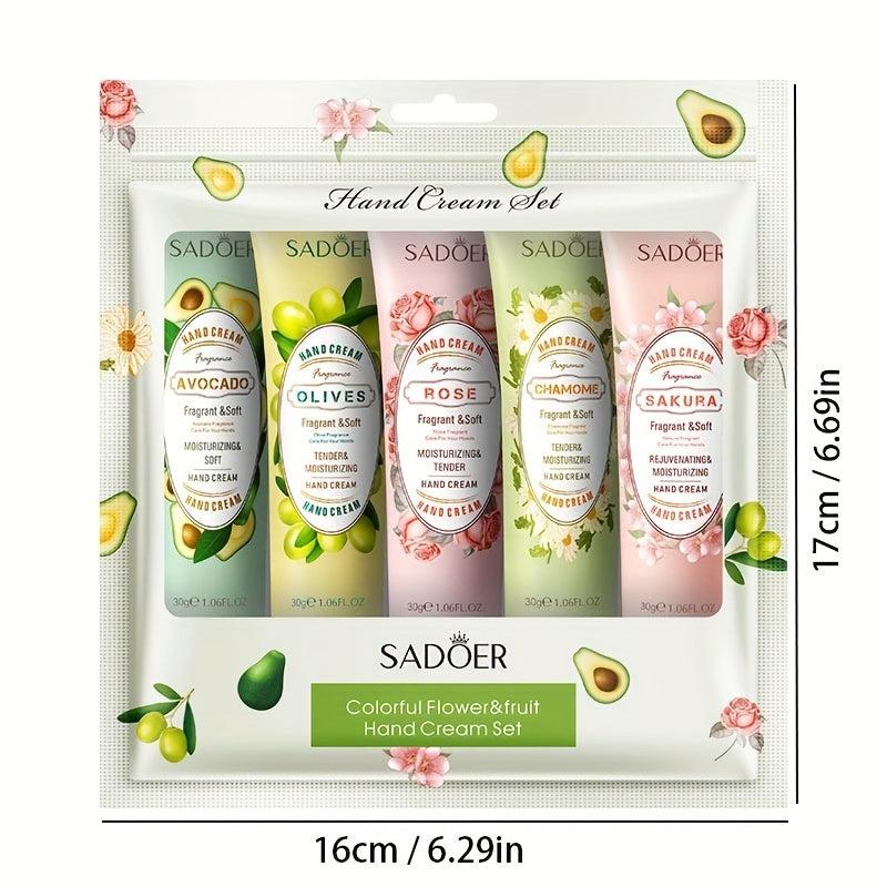 5 Pack Hand Cream Set For Women Moisturizing Hand Lotion Gift Set