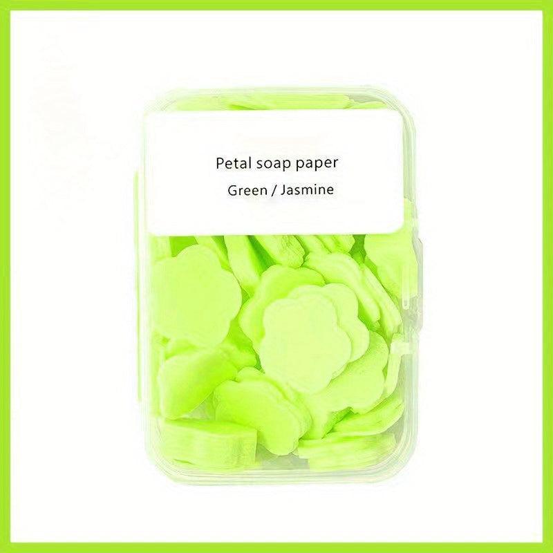 4pcs Portable Hand Washing Tablets Soap Paper Students Disposable Travel