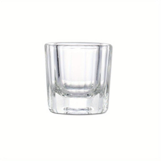 Glass Nail Cup Acrylic Liquid Dappen Dish Nail Powder Holder