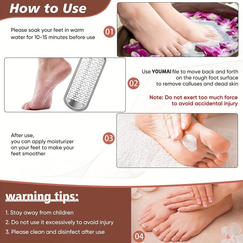 Professional Foot File Callus Remover - Pedicure Foot Rasp with Pumice Stone