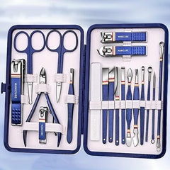 19pcs Nail Cutters Set Stainless Steel Nail Clippers Manicure Kits Scissors