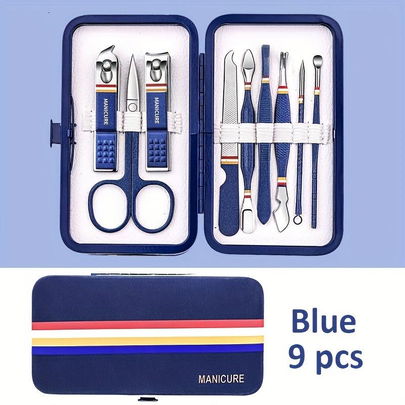 19pcs Nail Cutters Set Stainless Steel Nail Clippers Manicure Kits Scissors