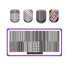 Stainless Steel Nail Stamping Plates Image Stamp Template Nails Printing Tool
