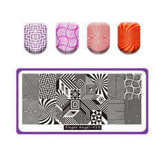 Stainless Steel Nail Stamping Plates Image Stamp Template Nails Printing Tool