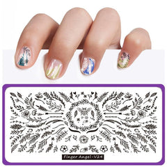 Stainless Steel Nail Stamping Plates Image Stamp Template Nails Printing Tool