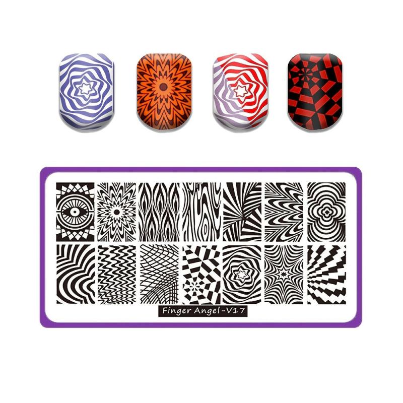 Stainless Steel Nail Stamping Plates Image Stamp Template Nails Printing Tool