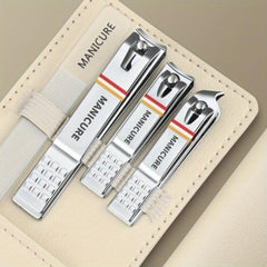4 pcs Stainless Steel Manicure Set for Travel and Home Use