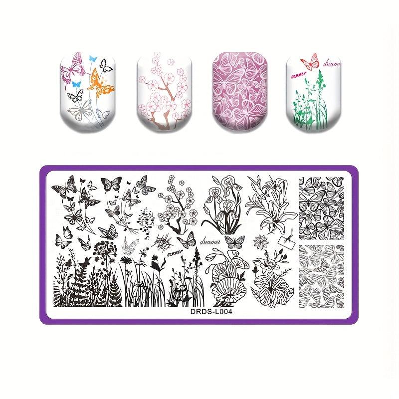Nail Stamping Plates Shapes Image Stamp Template Nails Printing Tool