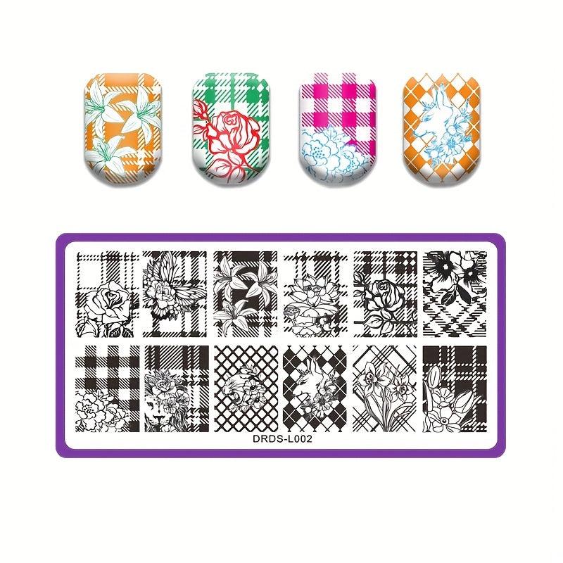 Nail Stamping Plates Shapes Image Stamp Template Nails Printing Tool