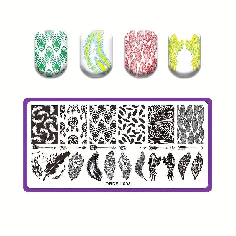 Nail Stamping Plates Shapes Image Stamp Template Nails Printing Tool