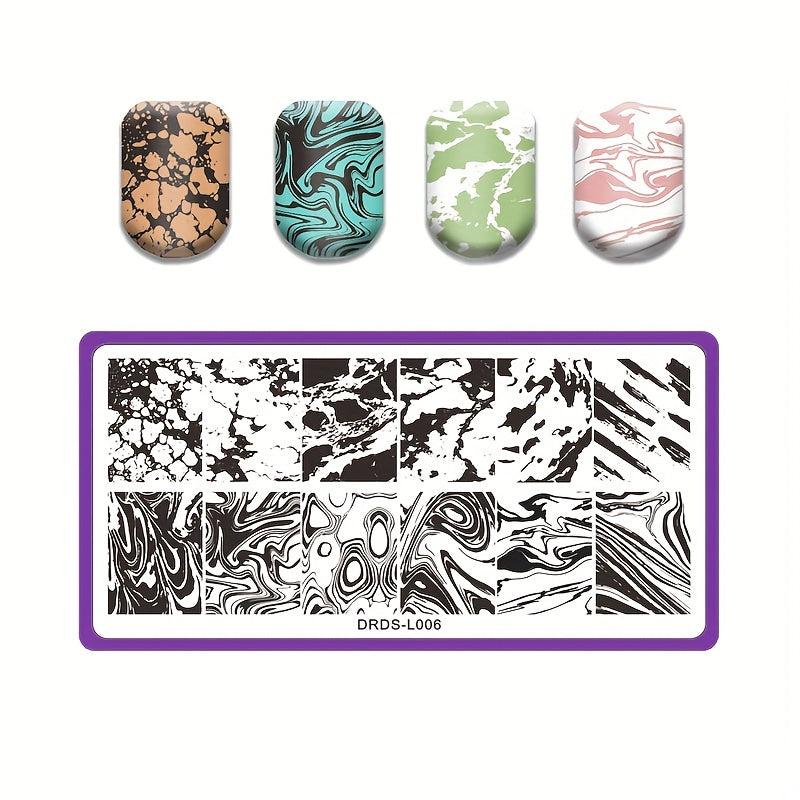 Nail Stamping Plates Shapes Image Stamp Template Nails Printing Tool