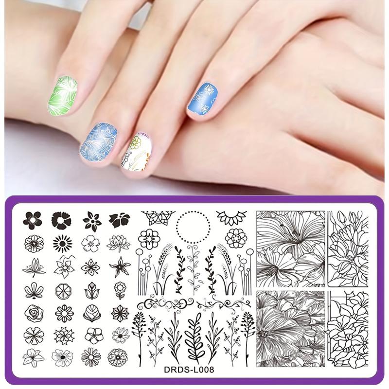 Nail Stamping Plates Shapes Image Stamp Template Nails Printing Tool