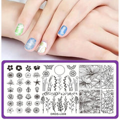Nail Stamping Plates Shapes Image Stamp Template Nails Printing Tool