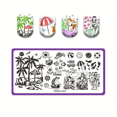 Nail Stamping Plates Shapes Image Stamp Template Nails Printing Tool