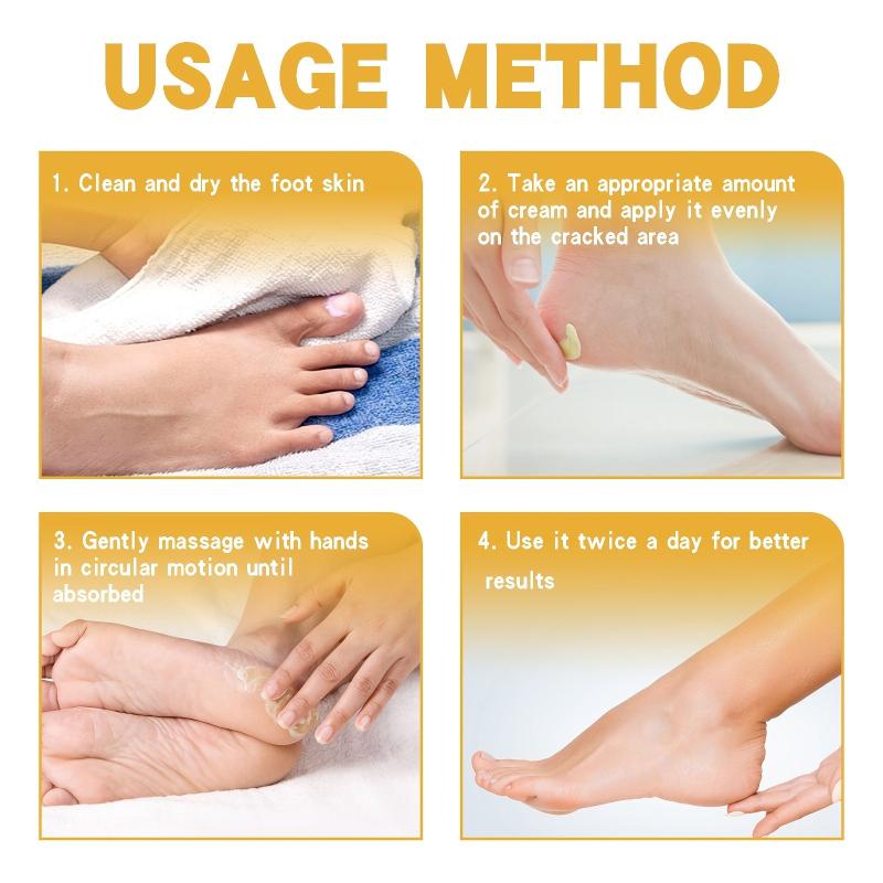 Moisturizing Foot Cream for Dry Rough Skin - Prevent Cracking