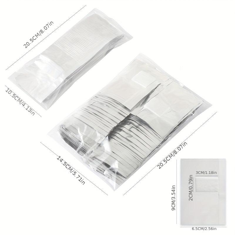 Nail Removal Tin Foil With Cotton Pads Nail Removal Tool 50 100 Pcs Pack