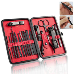 Nail Clippers Set Stainless Steel Manicure Pedicure Portable Travel Grooming Kit