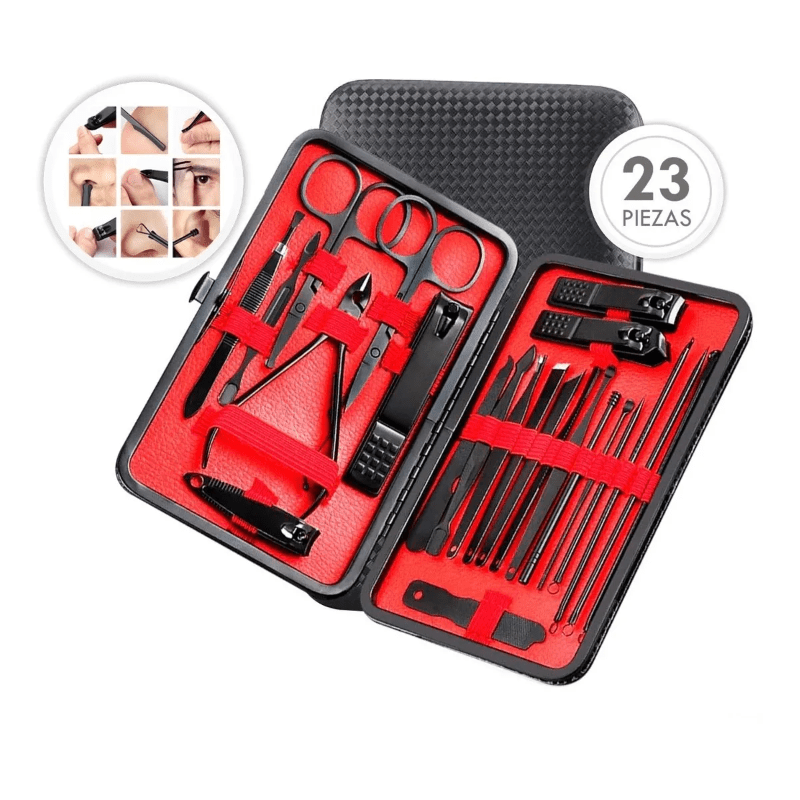 Nail Clippers Set Stainless Steel Manicure Pedicure Portable Travel Grooming Kit