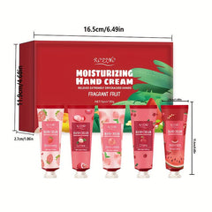 Fruit Fragrance Hand Cream Set for Dry Rough Hands